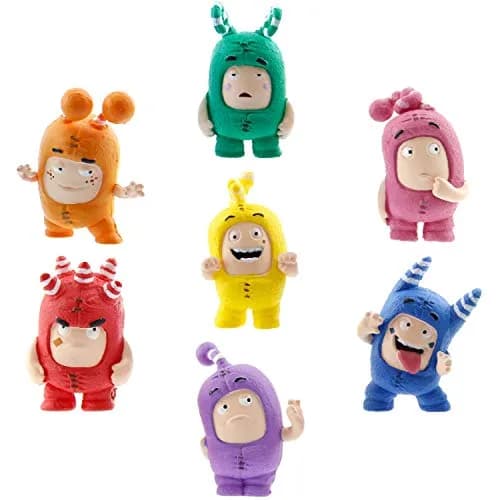 ODDBODS Mini Figurines Toy Set for Kids Ages 3+ | 7-Piece PVC Toy Set thumbnail 1