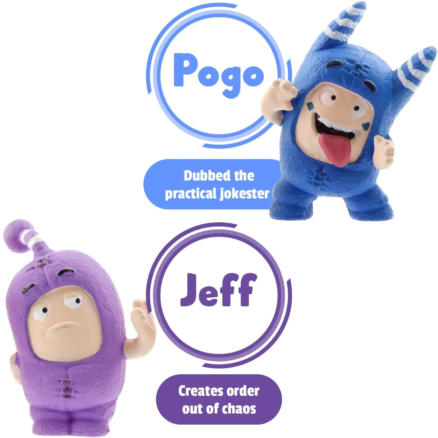 ODDBODS Mini Figurines Toy Set for Kids Ages 3+ | 7-Piece PVC Toy Set - view 5