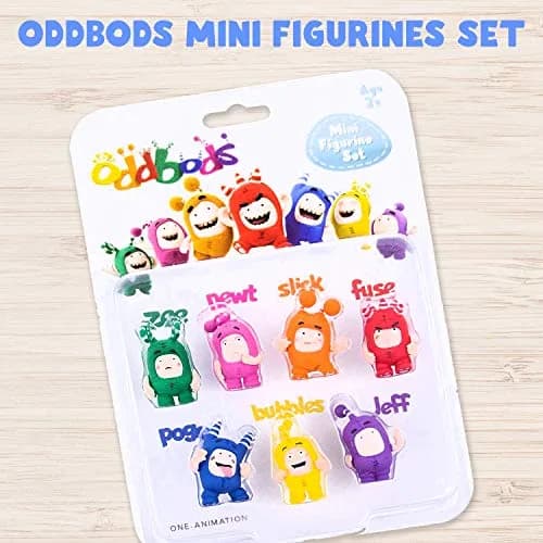 ODDBODS Mini Figurines Toy Set for Kids Ages 3+ | 7-Piece PVC Toy Set thumbnail 2