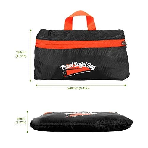 URBANANO Foldable Duffel Bag 46L | Lightweight Travel Luggage Collapsible Backup Bag Sports Vacation thumbnail 6