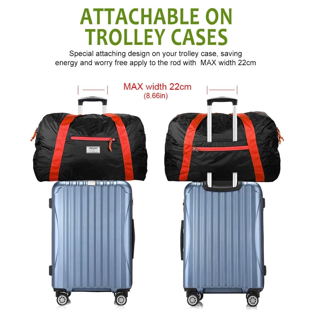 URBANANO Foldable Duffel Bag 46L | Lightweight Travel Luggage Collapsible Backup Bag Sports Vacation - view 7