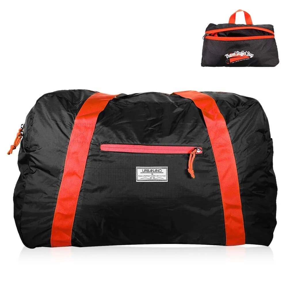 URBANANO Foldable Duffel Bag 46L | Lightweight Travel Luggage Collapsible Backup Bag Sports Vacation - view 8