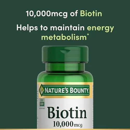 Nature's Bounty Biotin Hair Skin & Nails Vitamins, 10,000mcg, 360 Count | Supports Hair, Skin & Nails thumbnail 4