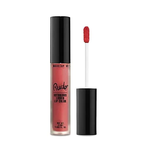 RUDE Notorious Rich Long Liquid Lip Color 0.1 oz | Matte, Highly Pigmented, Long-Lasting Lipstick thumbnail 1