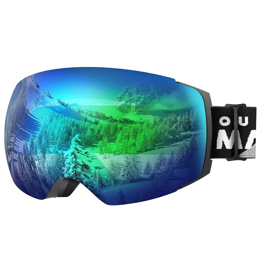 OutdoorMaster Ski Goggles PRO, OTG Snow Goggles with Interchangeable Lens | Frameless Design, UV400, OTG Fit, Helmet Compatible - main product image