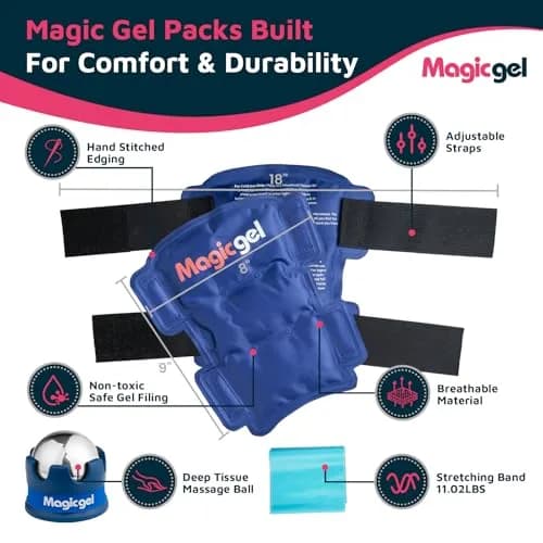 Magic Gel Shin Splint Relief Hot & Cold Packs | Ice & Therapy for Leg Pain | by Magic Gel thumbnail 3