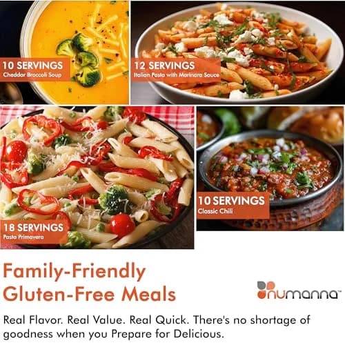NuManna No-Gluten Family Pack Bucket 126 Servings | 25-Year Shelf Life | Emergency Food Supply, Made in USA thumbnail 4