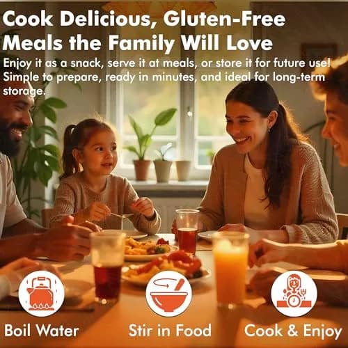 NuManna No-Gluten Family Pack Bucket 126 Servings | 25-Year Shelf Life | Emergency Food Supply, Made in USA thumbnail 8