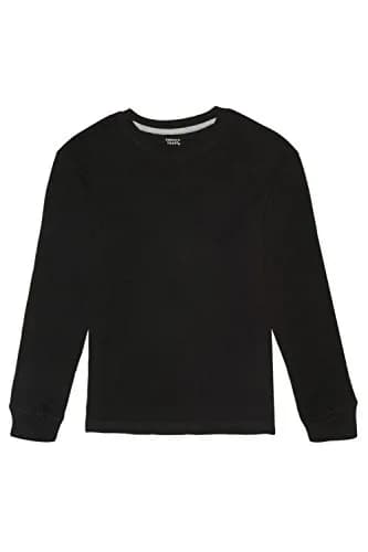 French Toast Boys Long Sleeve Thermal Waffle Tee T-Shirt Black 8 | Cozy, Breathable Cotton thumbnail 1