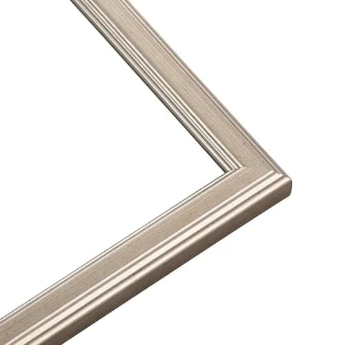Poster Palooza 12x17 Frame Silver Modern Solid Wood Picture Frame | 0.75 Inch Moulding Width | with UV Acrylic Plexiglass, Foam Board Backing & Hanging Hardware Included thumbnail 4