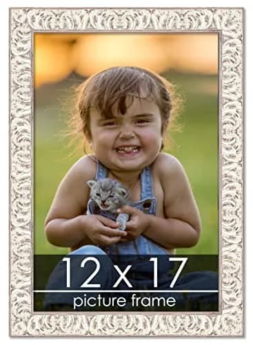 Poster Palooza 12x17 Frame Gold Ornate Whitewashed Wood | UV Acrylic, Foam Back, Hardware Included thumbnail 1