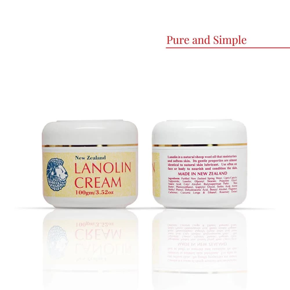 Beauty Spa Pure and Simple New Zealand Lanolin Cream 2 Pack | Gentle Moisturizer for Sensitive Skin thumbnail 2