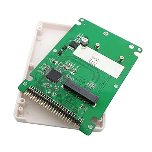 chenyang mSATA Mini SATA SSD to IDE 44Pin 2.5 inch Hard Disk Case Enclosure Box White for Laptop | Compatible with 50mm mSATA SSD thumbnail 1