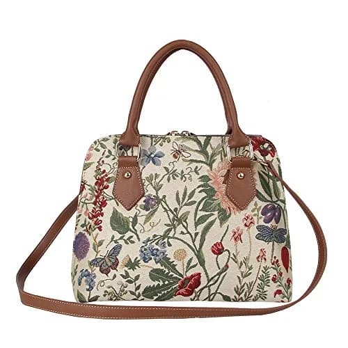 Signare Crossbody Bags for Women, Purses for Women, Zip Top, Morning Garden | Convertible, Eco-Friendly, Stylish thumbnail 1