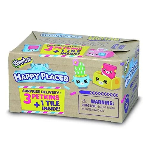 Shopkins Happy Places 56193 3 Petkins & Tile Set | DIY Scene Builder for Kids thumbnail 1