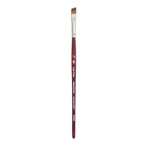 Princeton Velvetouch Series 3950 Angle Shader Paint Brush 0.64 cm (1/4 Inch) | Multi-Media Artist Brush for Acrylic, Oil, Watercolor thumbnail 1