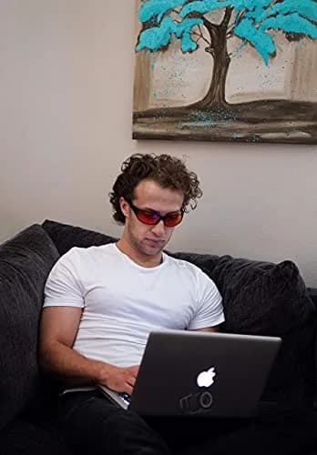 Spectra479 Orange Blue Light Blocking Glasses for Sleep | 62mm Lens Width (2.44 inches) thumbnail 6