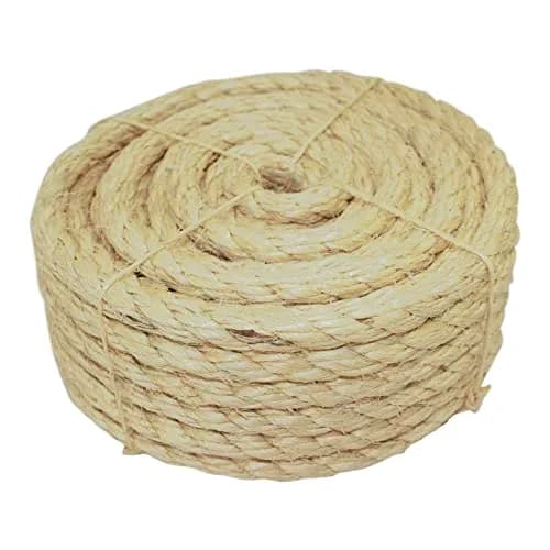 SGT KNOTS Twisted Sisal Rope, Natural Fiber for DIY & Crafts, 1/2 inch x 50 feet (15.24 m) | Heavy Duty & Water Resistant thumbnail 2