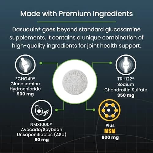 Nutramax Dasuquin MSM Joint Supplement for Large Dogs, Chewable Tablets, 84 Count | Vet Recommended USA Import thumbnail 5