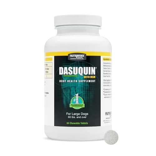 Nutramax Dasuquin MSM Joint Supplement for Large Dogs, Chewable Tablets, 84 Count | Vet Recommended USA Import thumbnail 1