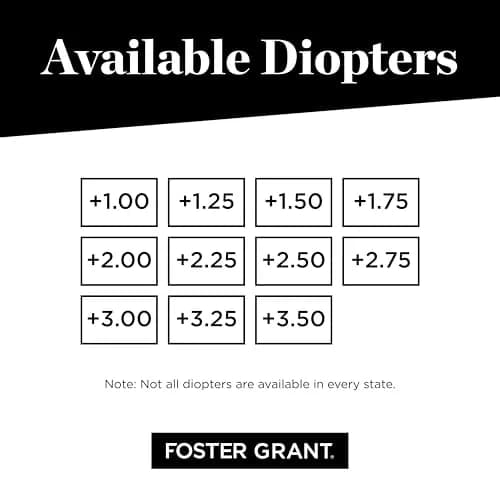 Foster Grant Paolo Reading Glasses +2.0 Diopters 59mm Lens Width | Rectangular Semi-Rimless thumbnail 5