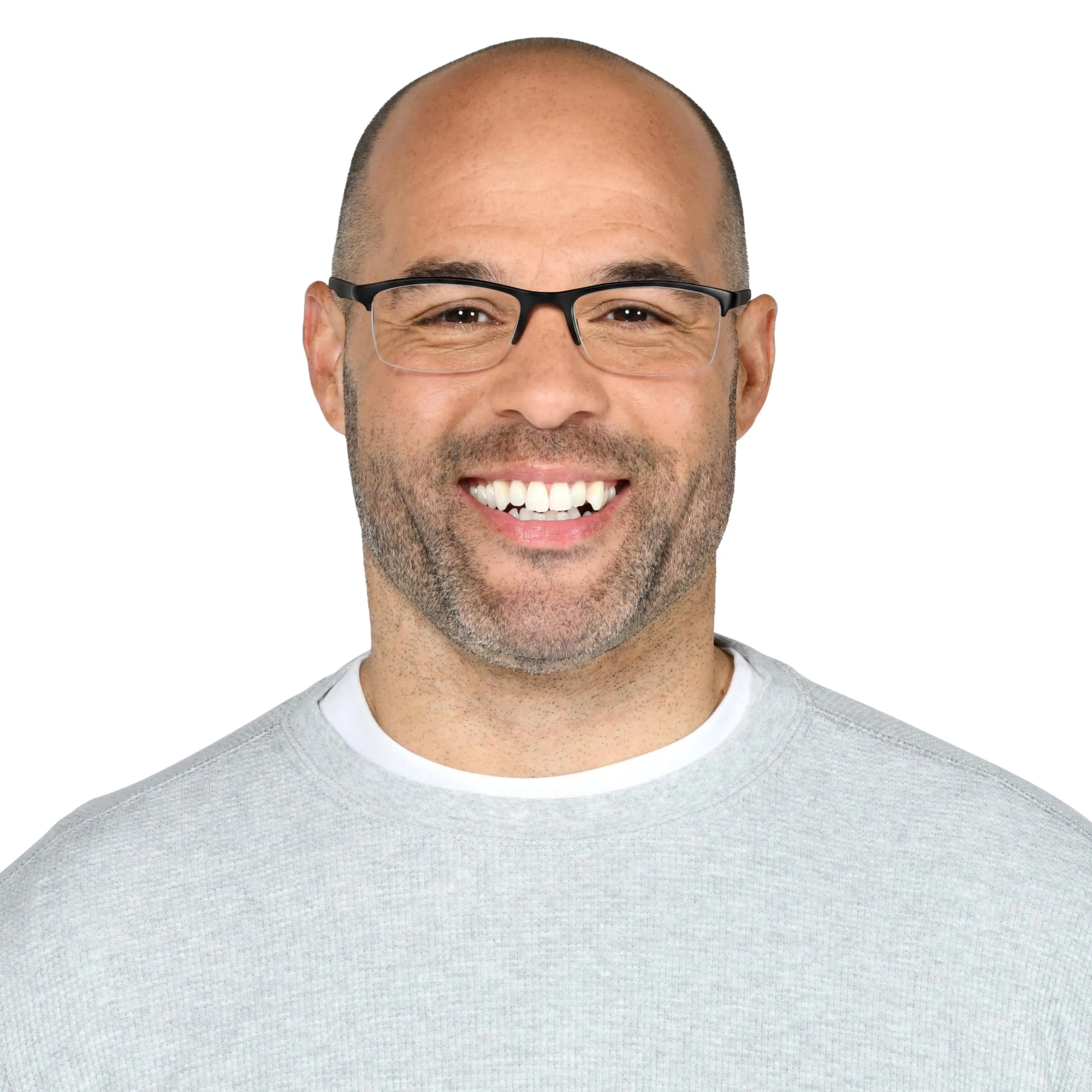 Foster Grant Paolo Reading Glasses +2.0 Diopters 59mm Lens Width | Rectangular Semi-Rimless - view 6