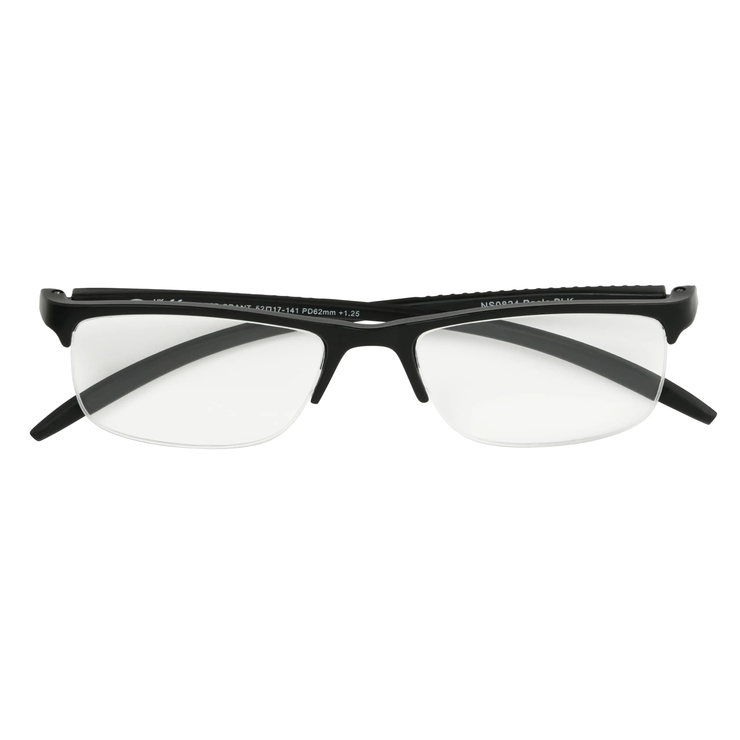 Foster Grant Paolo Reading Glasses +2.0 Diopters 59mm Lens Width | Rectangular Semi-Rimless - view 3