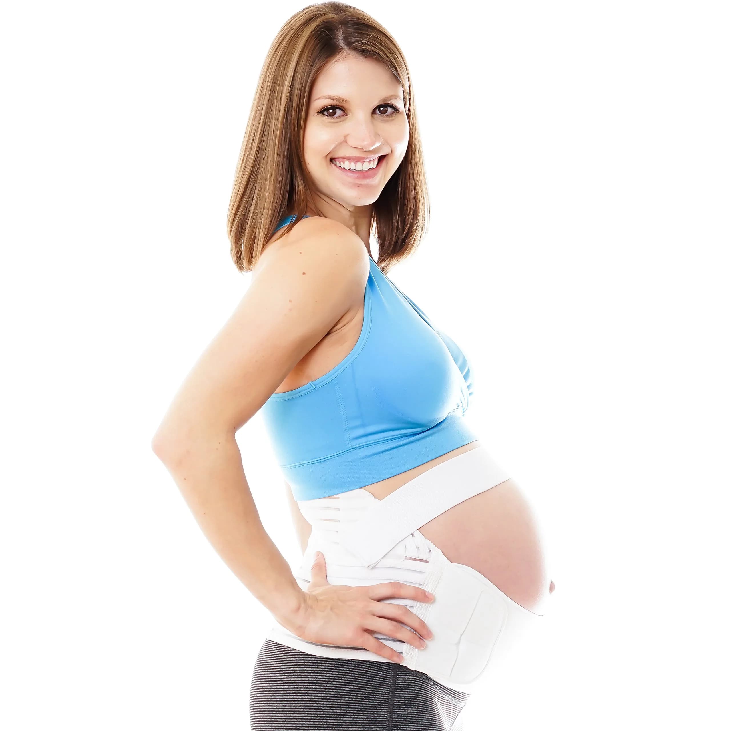 FlexGuard Pregnancy Belly Support Band - Maternity Belt & Brace for Pregnant Women, Fully Adjustable, Plus Size XL, Supports Pelvic & Back Pain Relief — Large