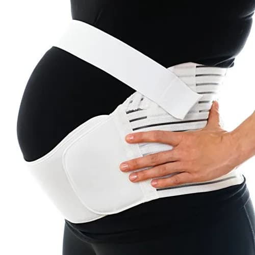 FlexGuard Pregnancy Belly Support Band - Maternity Belt & Brace for Pregnant Women, Fully Adjustable, Plus Size XL, Supports Pelvic & Back Pain Relief thumbnail 7