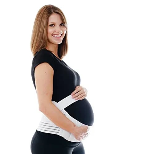 FlexGuard Pregnancy Belly Support Band - Maternity Belt & Brace for Pregnant Women, Fully Adjustable, Plus Size XL, Supports Pelvic & Back Pain Relief thumbnail 3