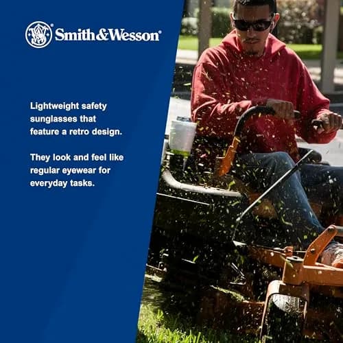 Smith & Wesson Elite Safety Glasses (21303) Smoke Lenses Black Frame | ANSI Z87.1+ Certified thumbnail 4
