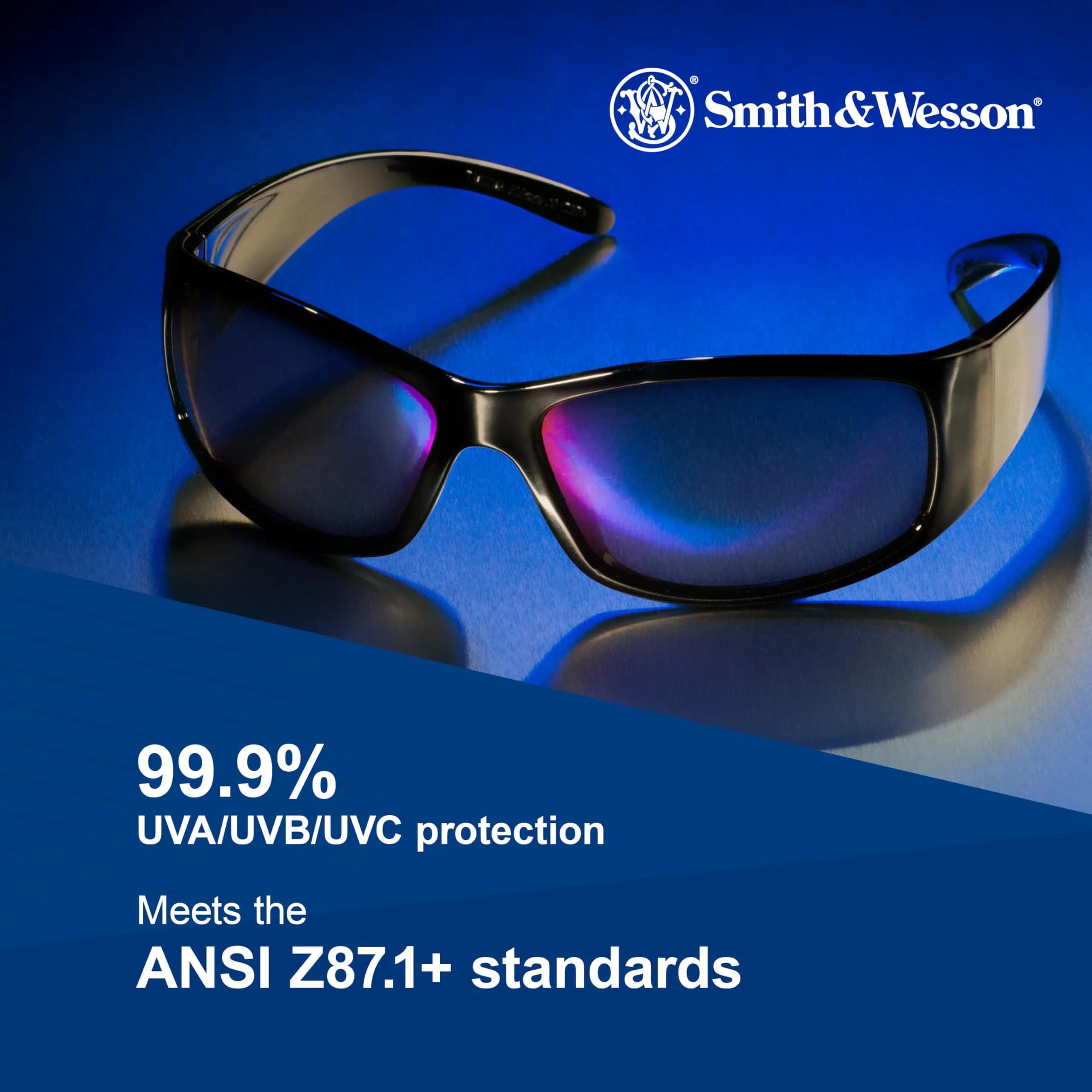 Smith & Wesson Elite Safety Glasses (21303) Smoke Lenses Black Frame | ANSI Z87.1+ Certified - view 5