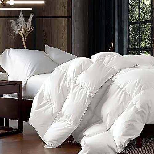 EGYPTIAN BEDDING King/California King Comforter 58 oz | Luxurious Cotton Cloud Feel