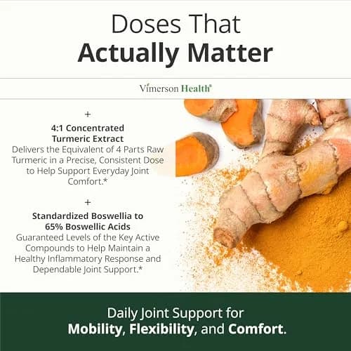 Vimerson Health Glucosamine Chondroitin MSM Joint Support Supplement 90 Capsules | Supports Cartilage, Joint Health & Flexibility thumbnail 5