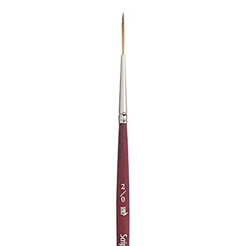 Princeton Velvetouch Artiste Series 3950 Script Liner Brush 2/0 | Luxury Synthetic Mixed-Media for Acrylic, Watercolor & Oil thumbnail 2