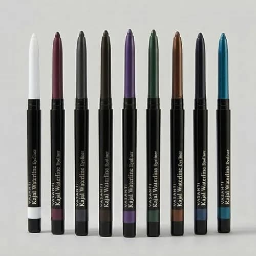 VASANTI Kajal Waterline Eyeliner Intense Black | Long-Lasting, Blendable Eye Liner Pencil for Sensitive Eyes (0.02 lbs) thumbnail 8