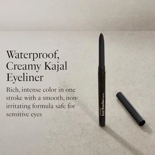 VASANTI Kajal Waterline Eyeliner Intense Black | Long-Lasting, Blendable Eye Liner Pencil for Sensitive Eyes (0.02 lbs) thumbnail 2