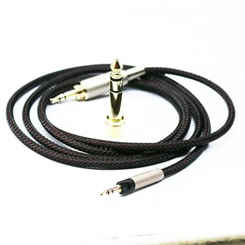 NEW NEOMUSICIA 1.2m 3.9ft Replacement Audio Cable for Sennheiser HD6 HD7 HD8 Headphones | High-Quality, Compatible, Durable thumbnail 1