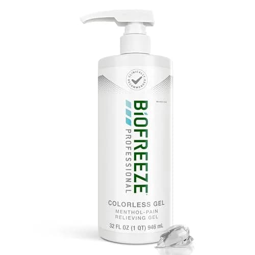 Biofreeze Professional Strength Pain Relief Gel, 16 Fl Oz | Menthol Cooling Formula for Muscles & Joints — 32 Fl Oz