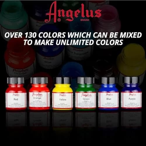 Angelus Acrylic Leather Paint, Olive, 118ml (4 Fl Oz) | Non-Toxic, Water-Based Formula thumbnail 4