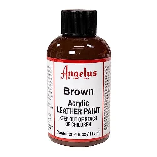Angelus Acrylic Leather Paint Brown 4 fl oz (118 ml) | Non-Toxic & Water-Based - view 3