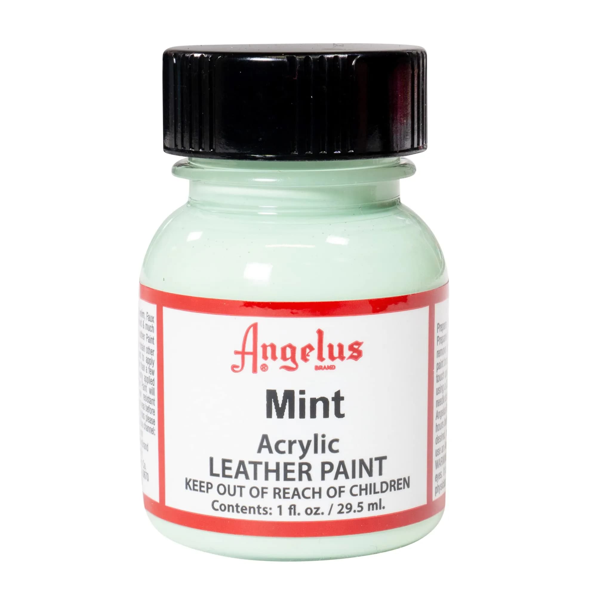 Angelus Acrylic Leather Paint Mint 1 oz (29.57 ml) | Non-Toxic & Water-Based for Customization - main product image
