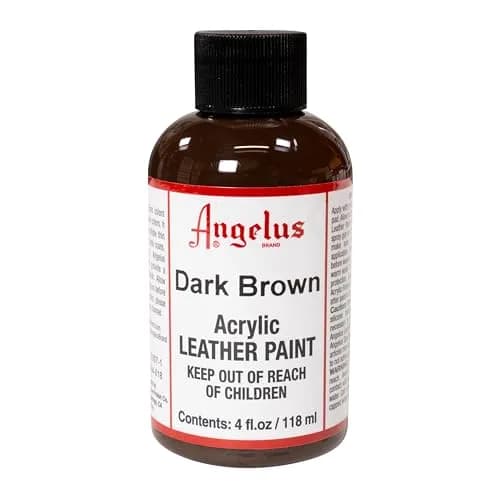 Angelus Acrylic Leather Paint Dark Brown | Flexible Recoloring Balm for Shoes, Furniture, Car Seats & More | 120ml (4 fl oz) - view 3
