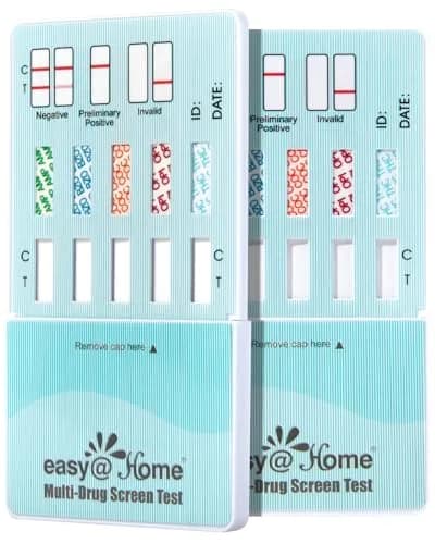Easy@Home 5 Panel Urine Drug Test Kit | THC/Marijuana, Cocaine, Opiates, AMP, BZO All Drugs Testing in One - Home Use Drug Tests with Results in 5 Mins thumbnail 8