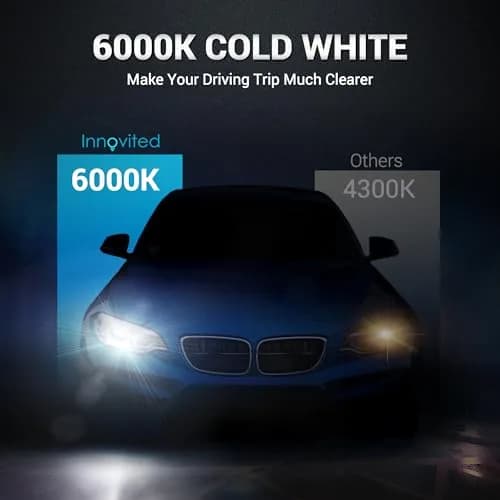 Innovited D1S HID Xenon Headlight Bulbs 8000K White Blue | High Brightness, Easy Install thumbnail 3