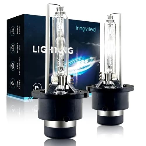 Innovited D2S HID Xenon Headlight Bulbs 10000K Cool Blue | High Low Beam Replacement Pack of 2 thumbnail 1