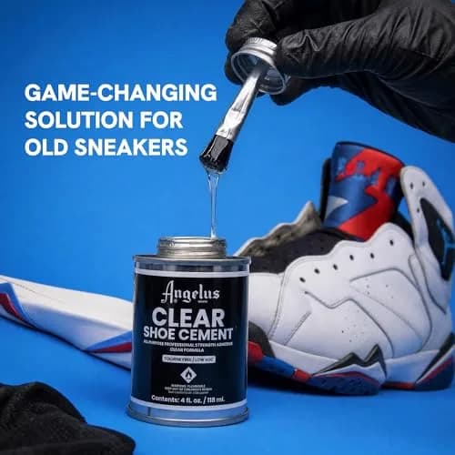 Angelus Clear Shoe Cement 4 oz (118ml) | Professional-Strength Waterproof Glue for Leather, Vinyl & Fabric Repairs thumbnail 5