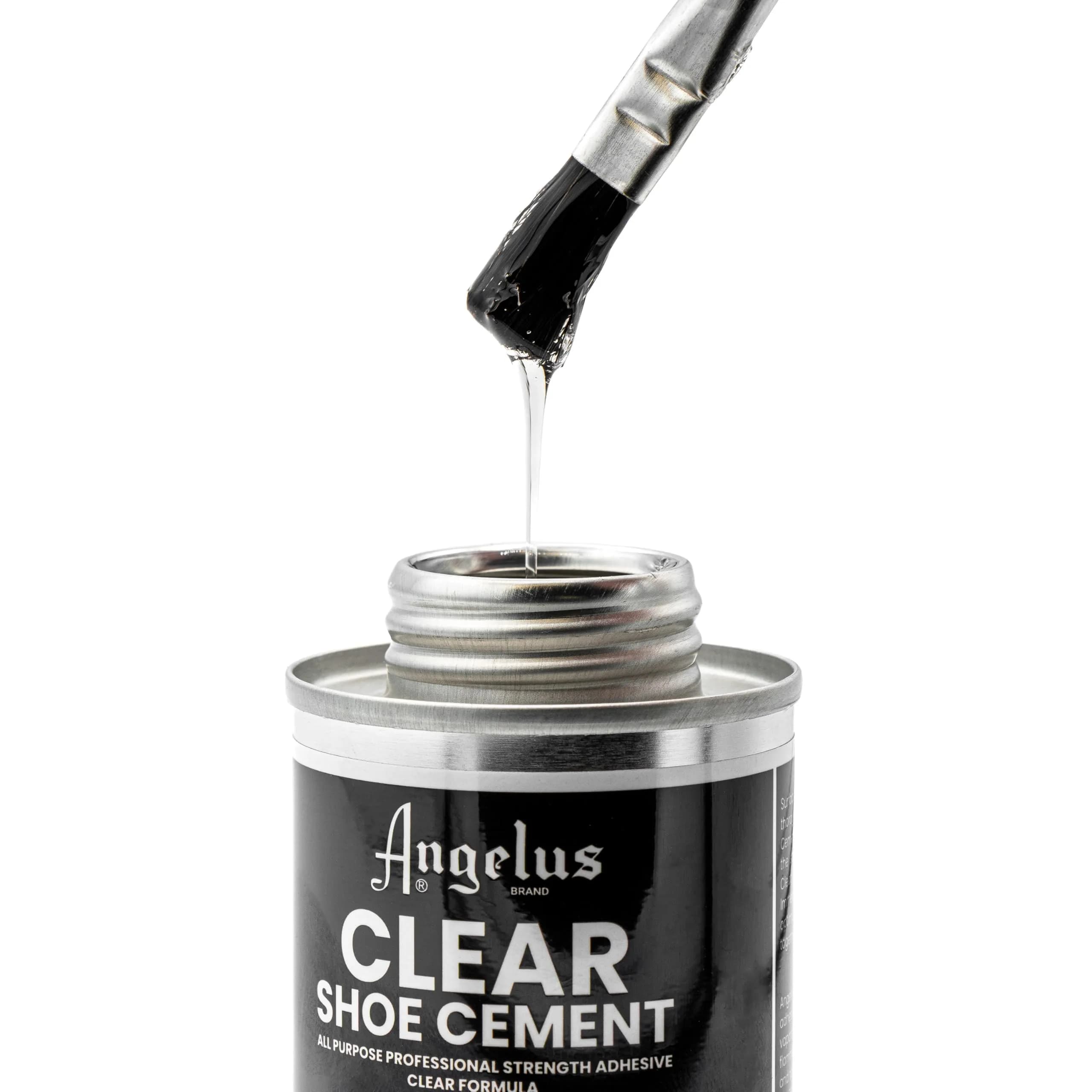 Angelus Clear Shoe Cement 4 oz (118ml) | Professional-Strength Waterproof Glue for Leather, Vinyl & Fabric Repairs - view 6