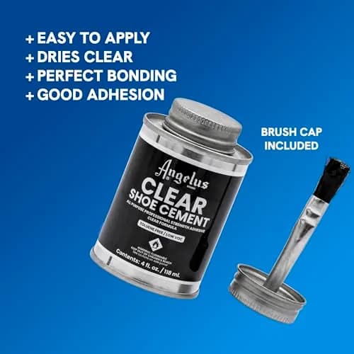 Angelus Clear Shoe Cement 4 oz (118ml) | Professional-Strength Waterproof Glue for Leather, Vinyl & Fabric Repairs thumbnail 3