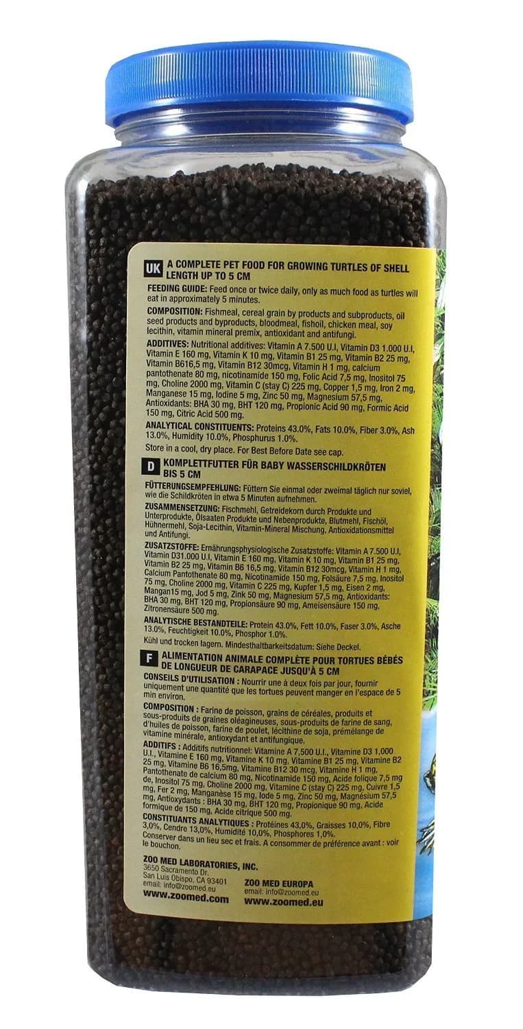 Zoo Med Natural Aquatic Turtle Food Micro Pellet 45 oz (1.28 kg) | High Protein Hatchling Formula - view 2